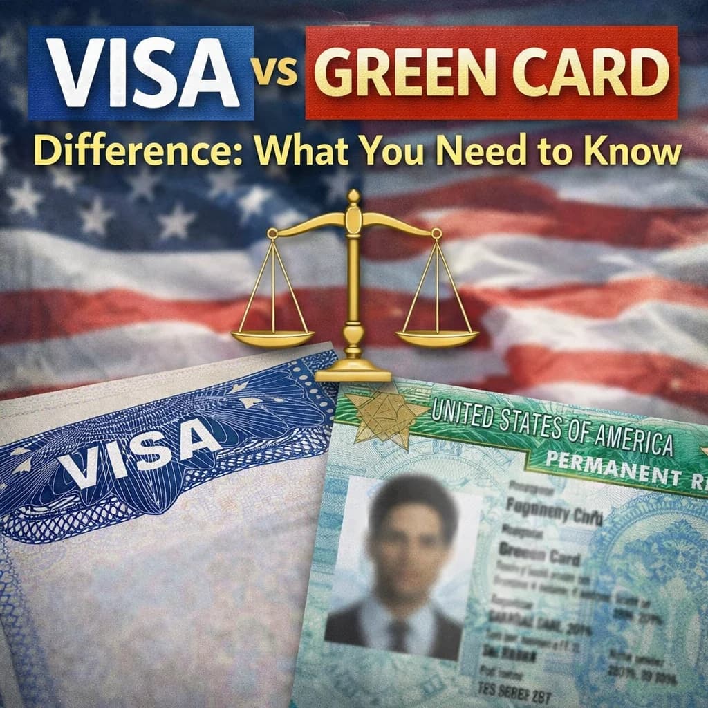 Visa vs Green Card Difference: What You Need to Know